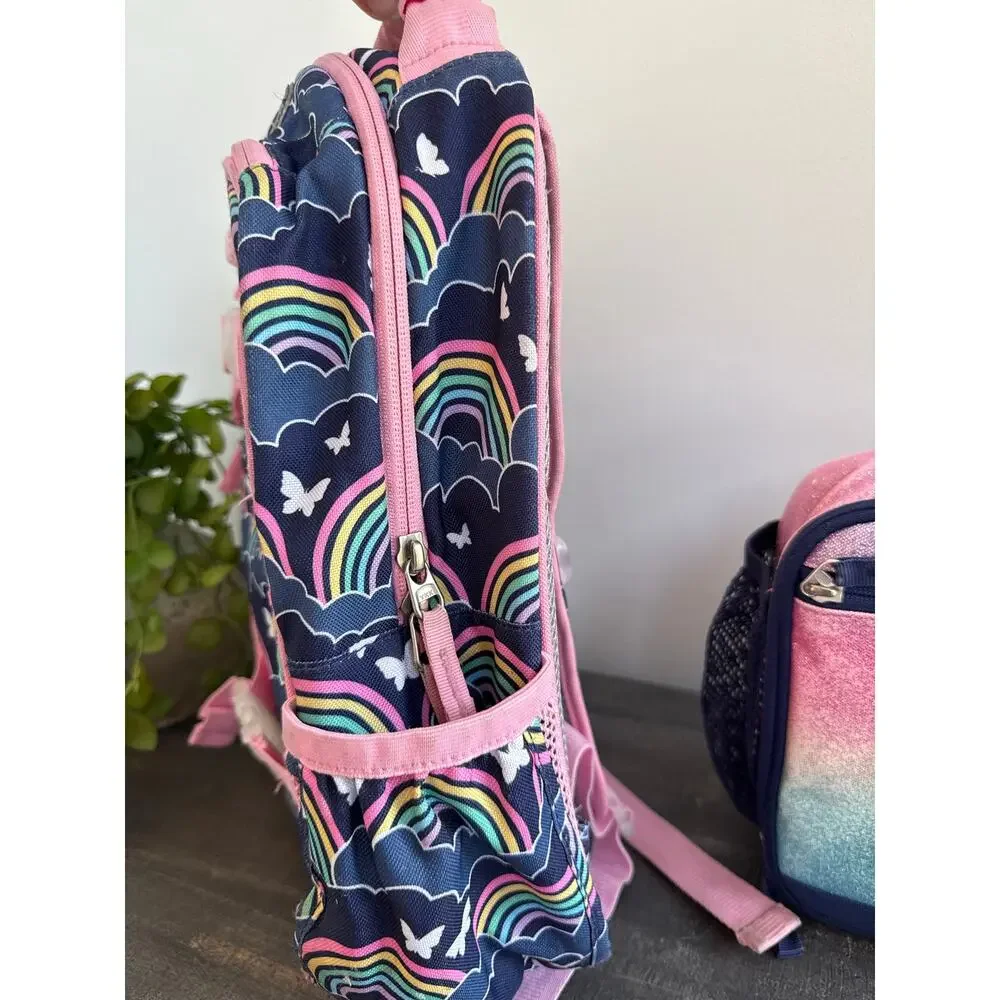 Pottery Barn Kids Mackenzie Rainbow Clouds Backpack + Lunch Box Set